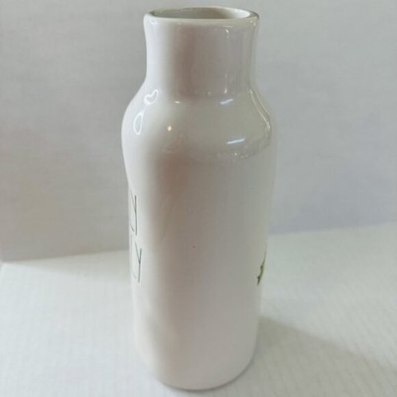 Rae Dunn Holly Jolly Christmas Bottle Vase Ceramic Magenta 195 Artisan Collect - Picture 5 of 9